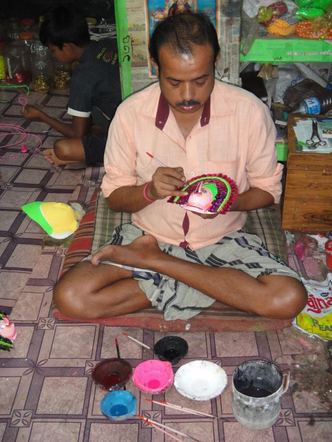 Painting the Chhau Mask