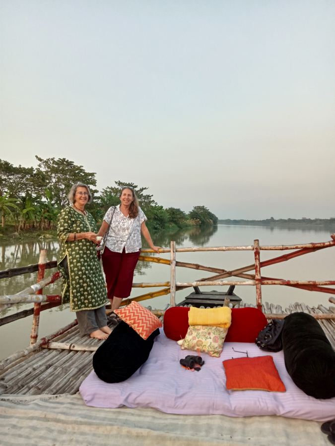 Travellers on the Riverbank