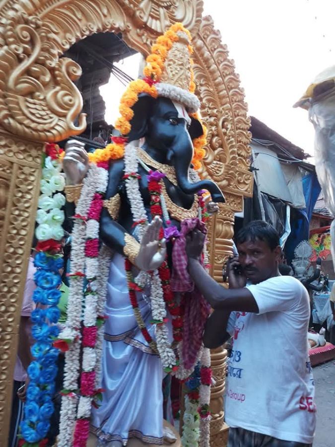 Garlanding the Deity