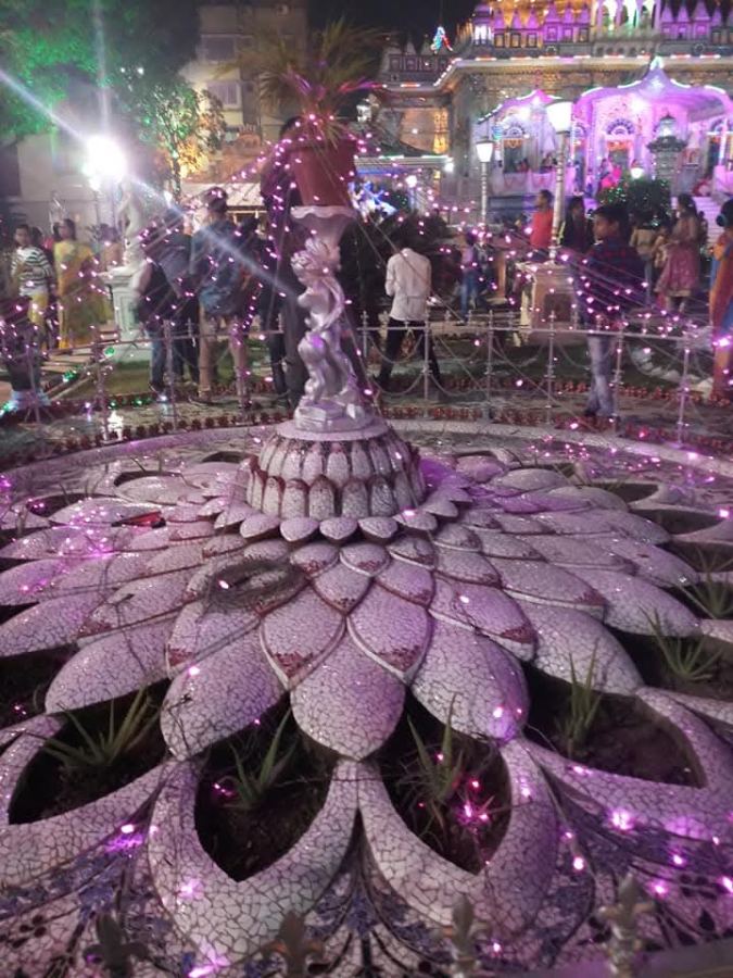 Lotus Pandal in Purple